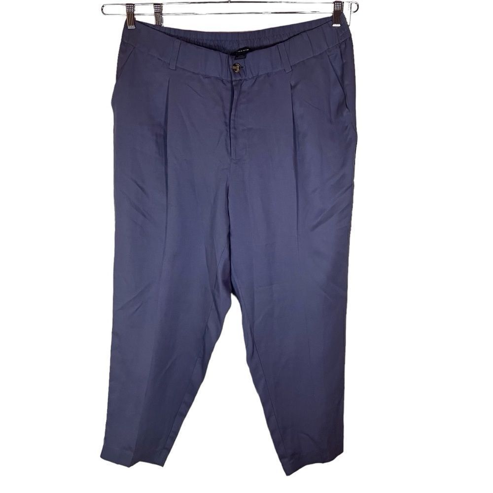 Torrid Gray Slate Blue Trouser Size 20 Linen Blend Office Work Comfy Corporate